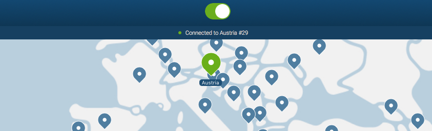 Captura de pantalla de VPN Austria