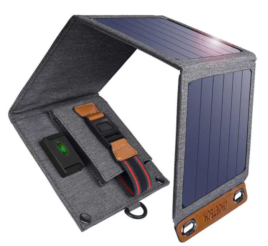 4. CHOETECH Solarladegerät faltbares Handy Solar Ladegerät