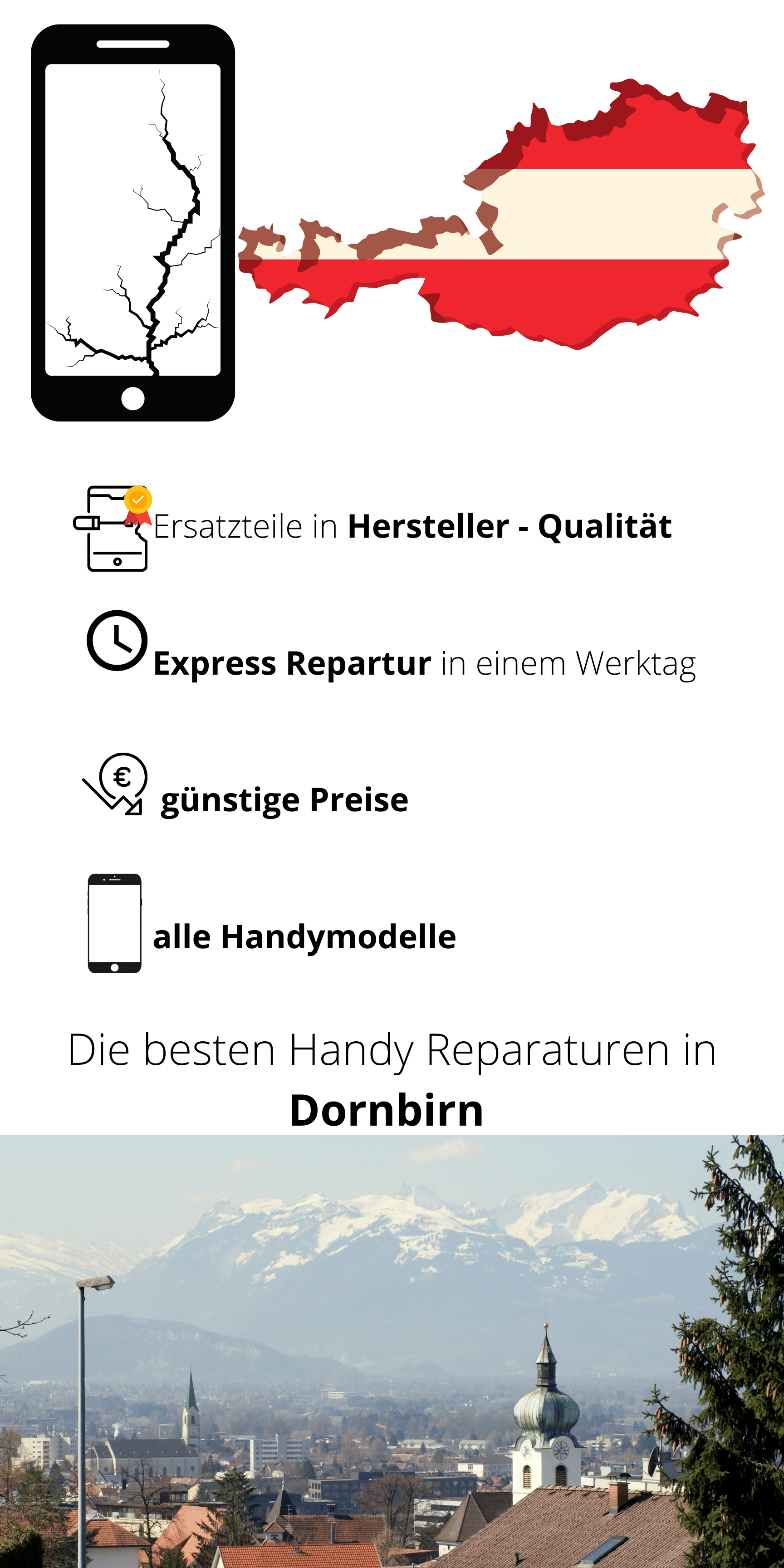 Réparation de téléphone portable Dornbirn