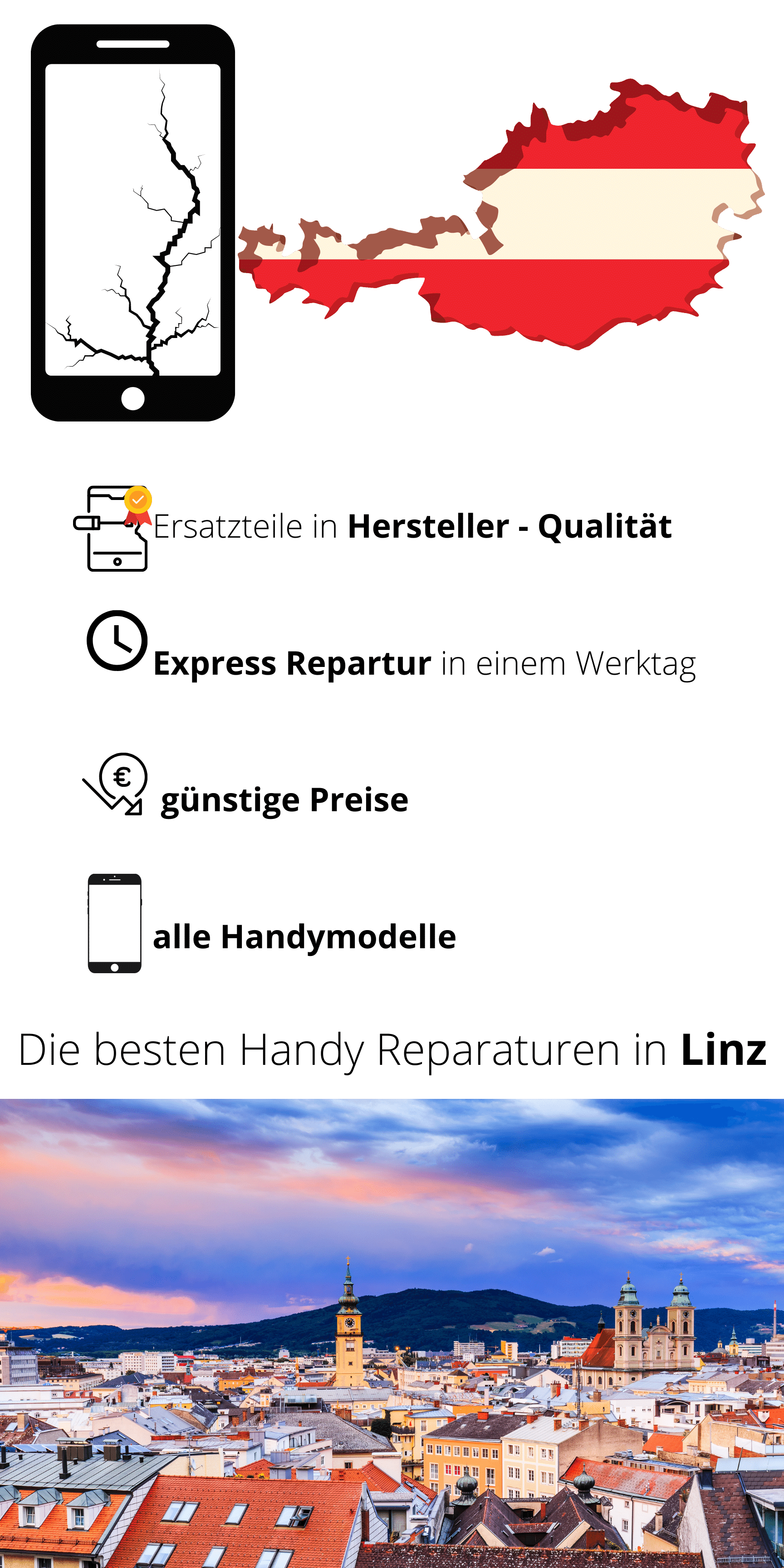 Réparation de téléphone portable Linz